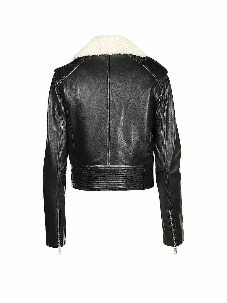 TOMMY HILFIGER | Lederjacke "Ginger" | schwarz