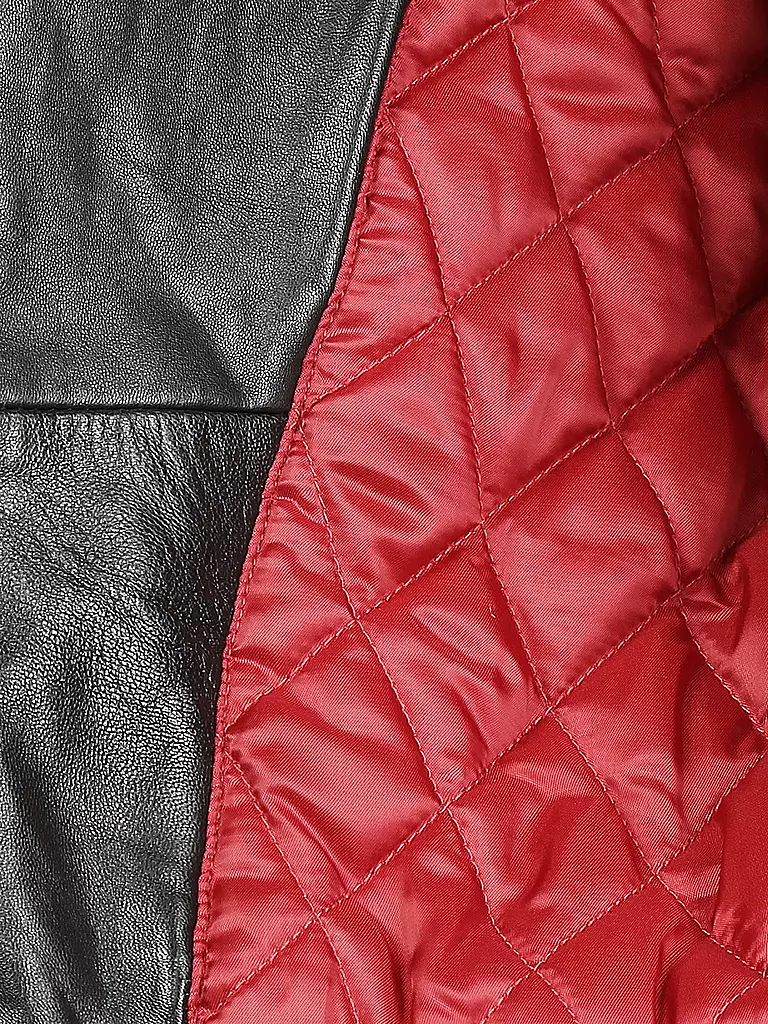 TOMMY HILFIGER | Lederjacke "Ginger" | schwarz