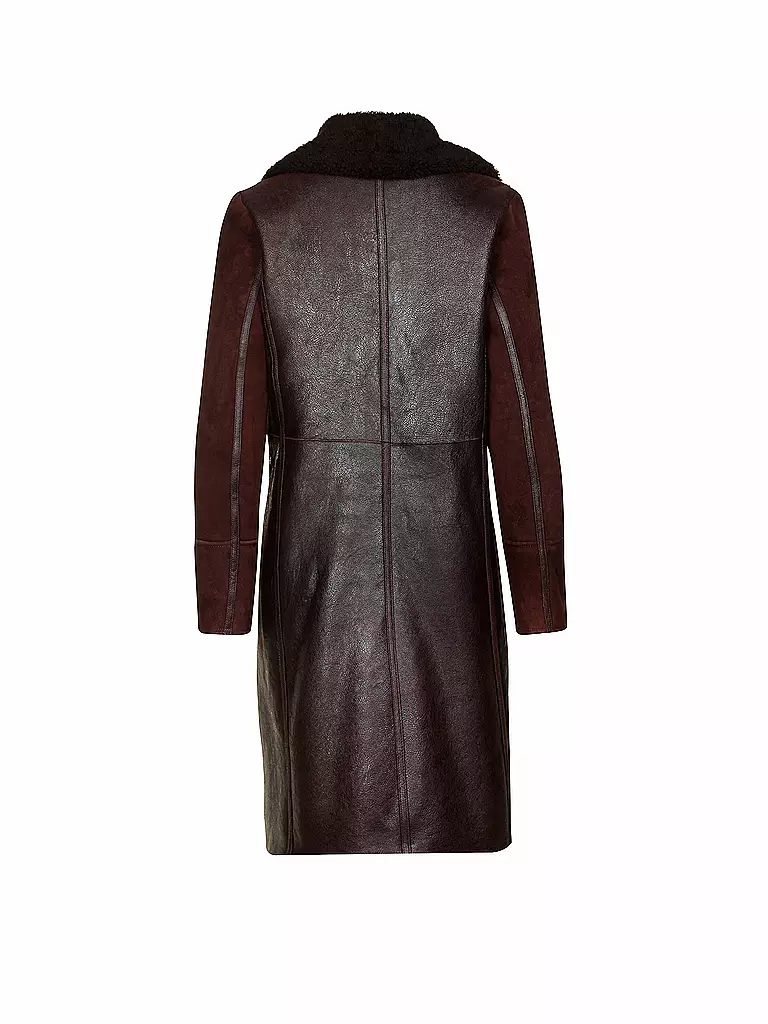 TOMMY HILFIGER | Ledermantel "Nancy" | rot