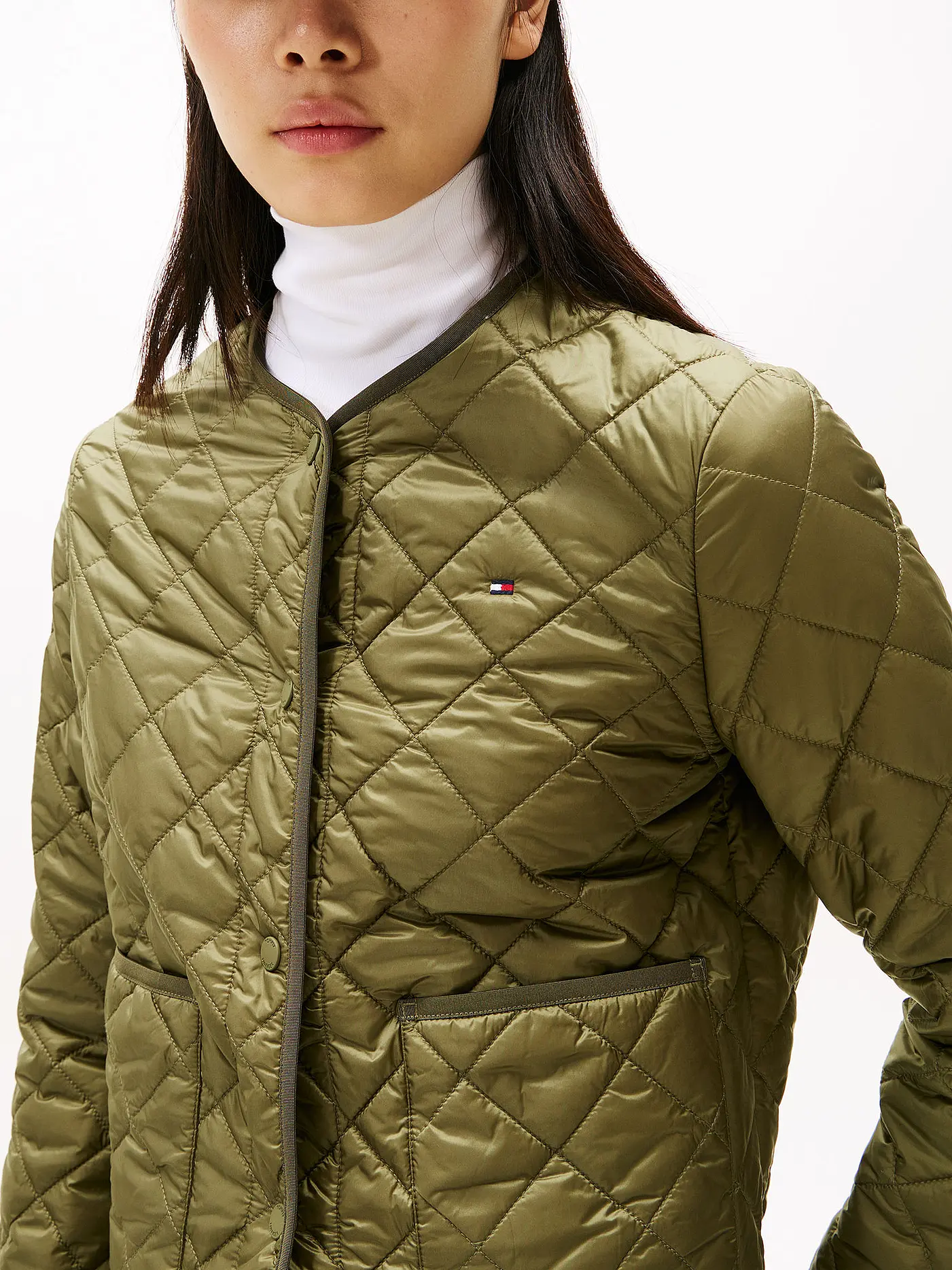 TOMMY HILFIGER | Leichtsteppjacke  | olive