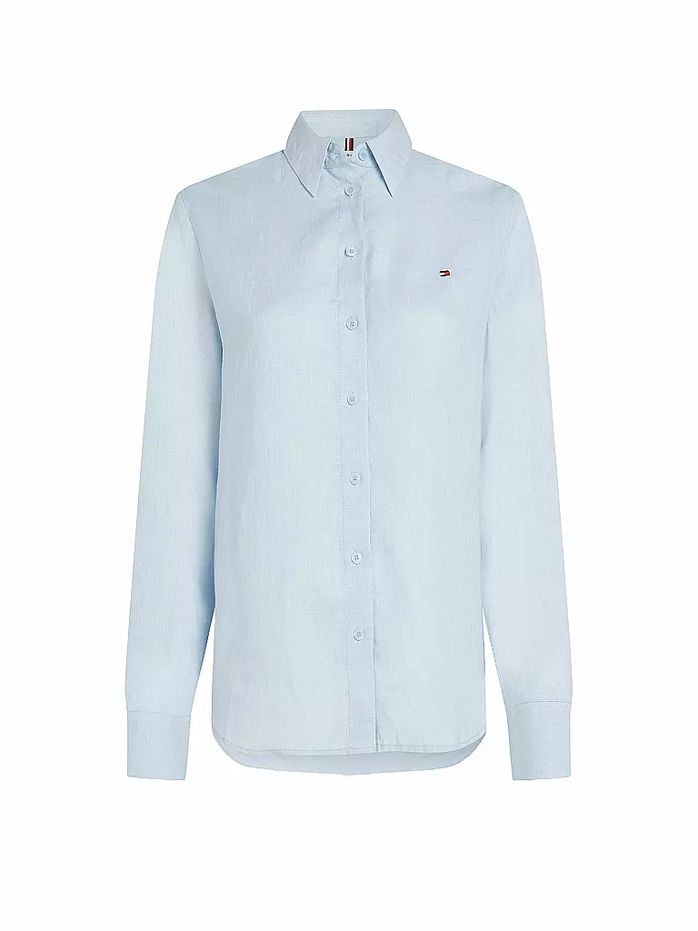 TOMMY HILFIGER | Leinenbluse | hellblau