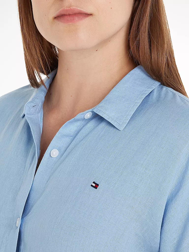 TOMMY HILFIGER | Leinenhemd | hellblau