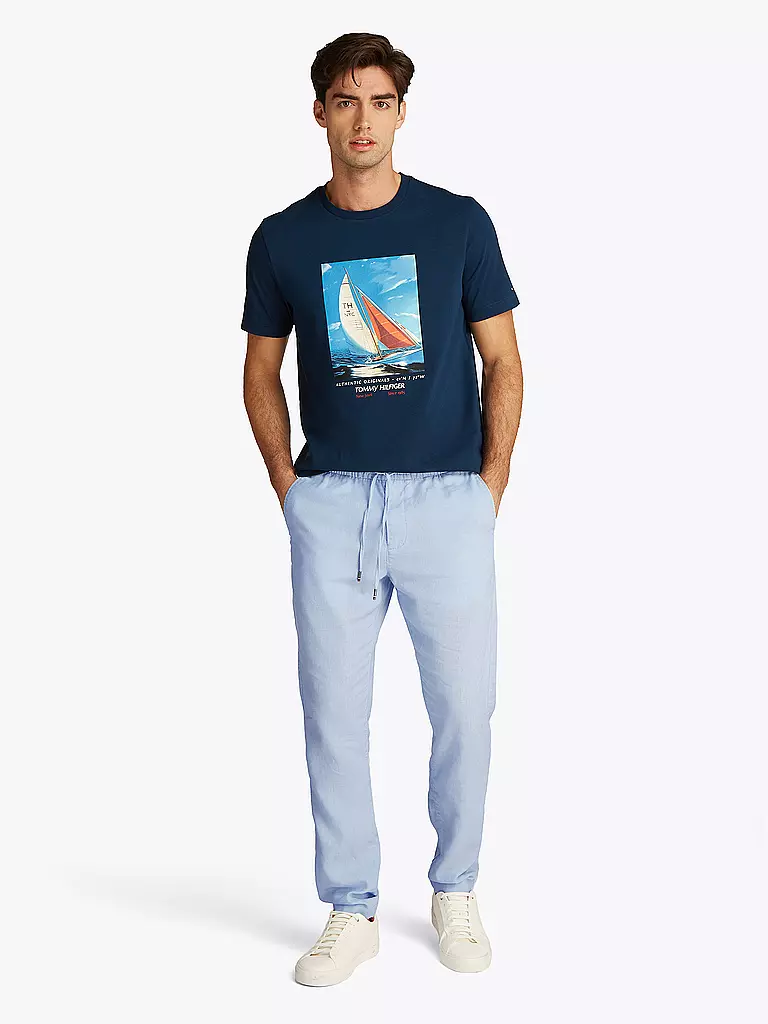 TOMMY HILFIGER | Leinenhose SORONA | hellblau