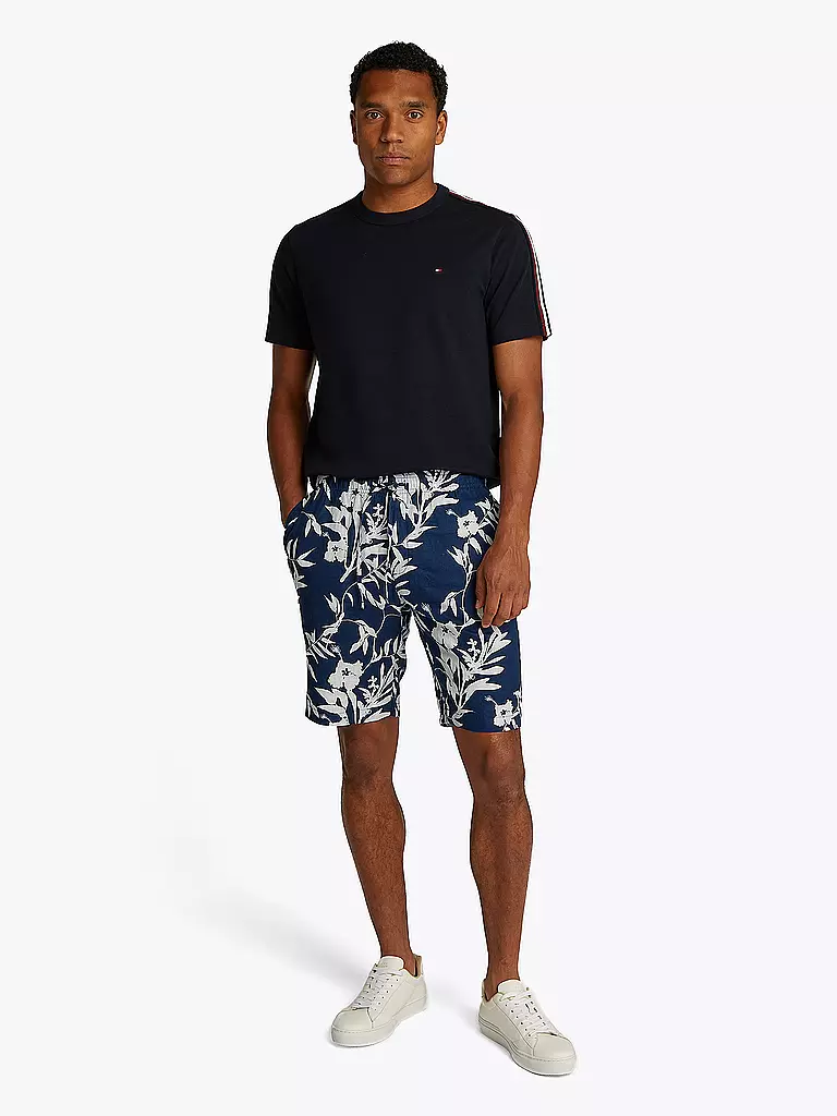 TOMMY HILFIGER | Leinenshorts HARLEM | dunkelblau