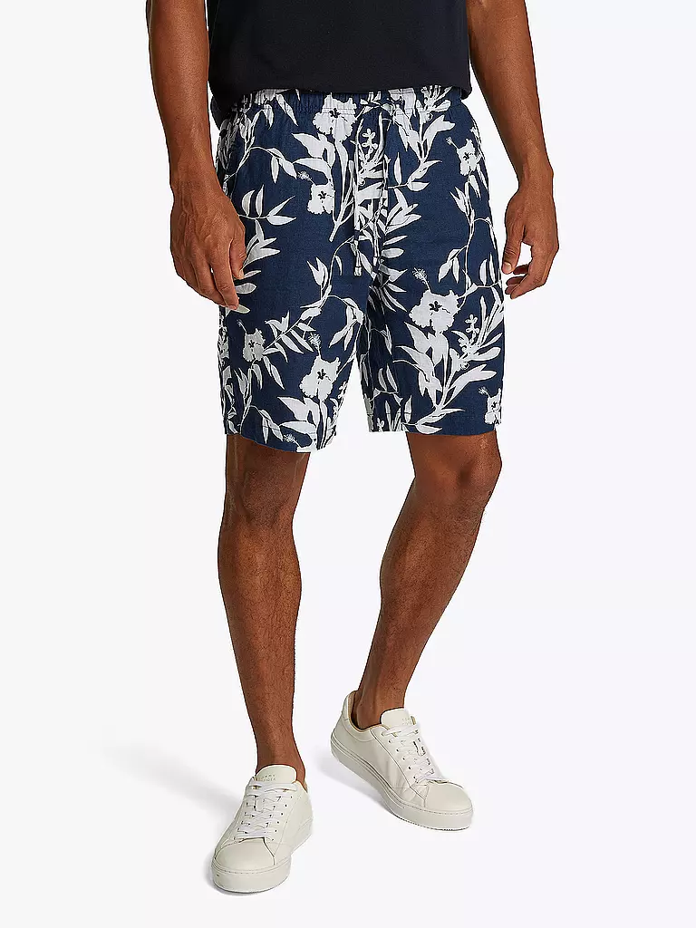 TOMMY HILFIGER | Leinenshorts HARLEM | dunkelblau