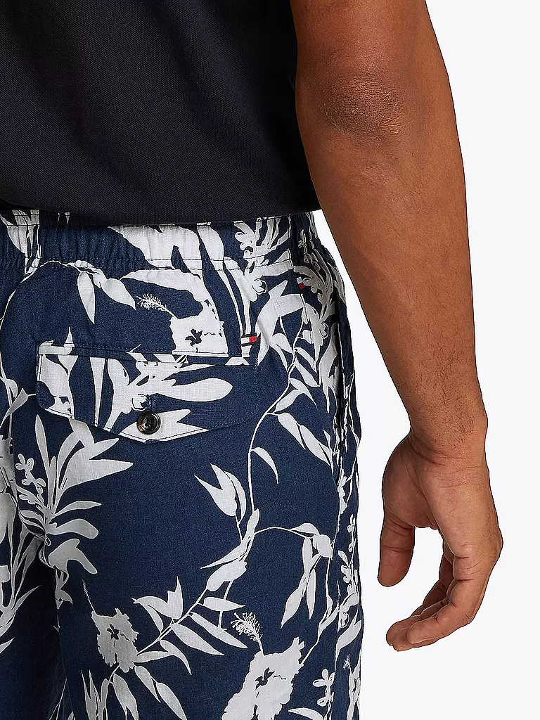 TOMMY HILFIGER | Leinenshorts HARLEM | dunkelblau
