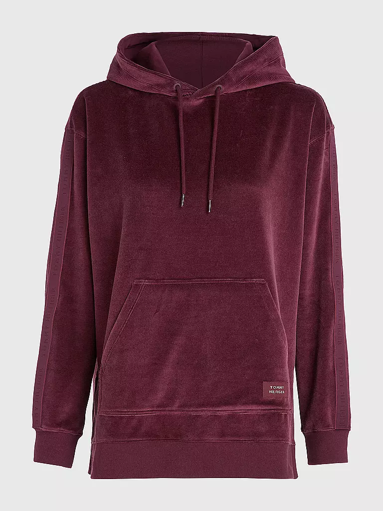 TOMMY HILFIGER | Loungewear Kapuzensweater - Hoodie | dunkelrot