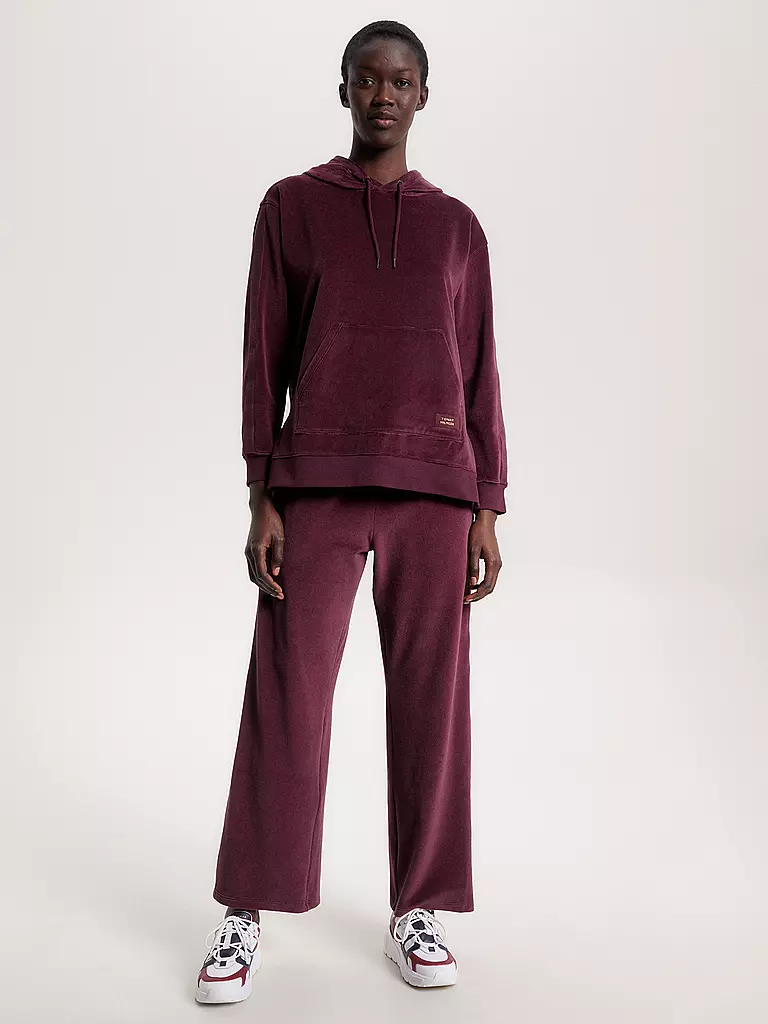 TOMMY HILFIGER | Loungewear Kapuzensweater - Hoodie | dunkelrot