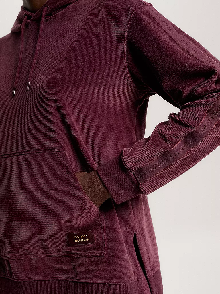 TOMMY HILFIGER | Loungewear Kapuzensweater - Hoodie | dunkelrot
