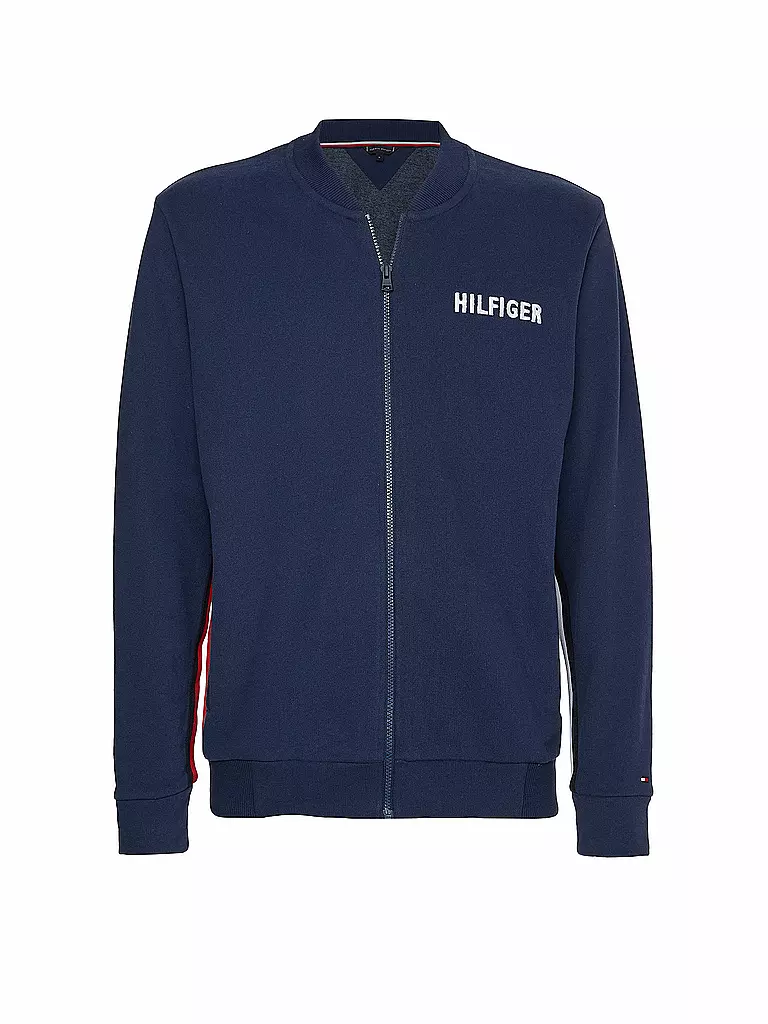 TOMMY HILFIGER | Loungewear Sweatjacke   | blau