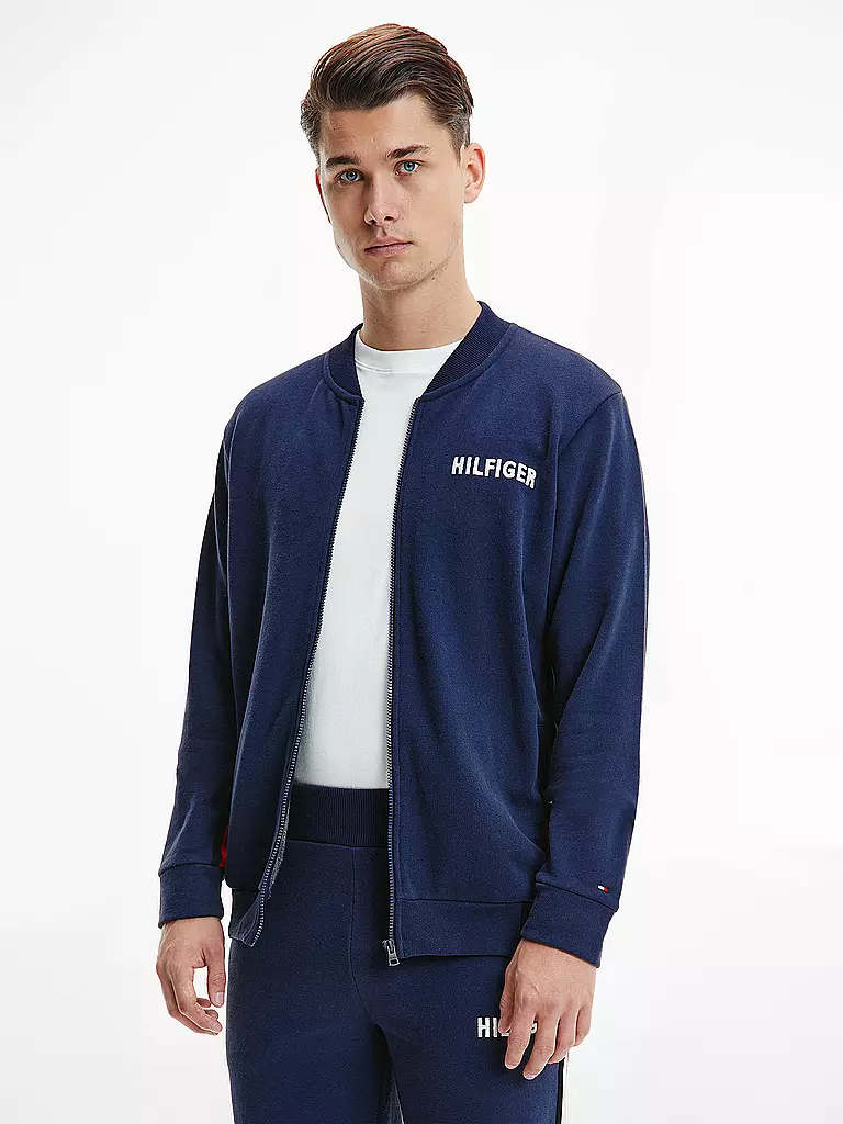 TOMMY HILFIGER | Loungewear Sweatjacke   | blau