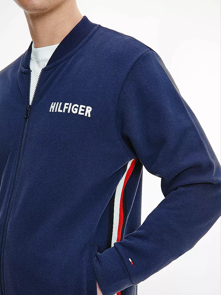 TOMMY HILFIGER | Loungewear Sweatjacke   | blau