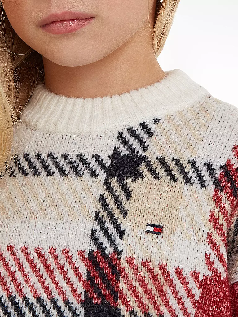 TOMMY HILFIGER | Mädchen Pullover | weiss