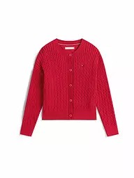 TOMMY HILFIGER | Mädchen Strickjacke  | rot