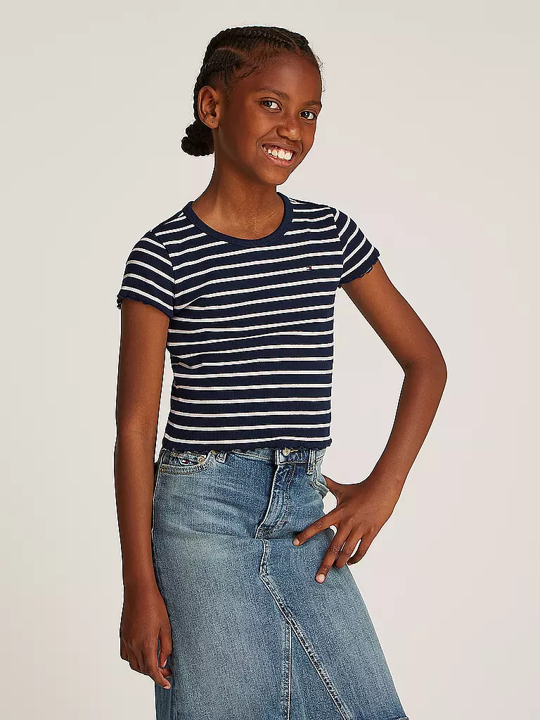 TOMMY HILFIGER | Mädchen T-Shirt  | dunkelblau