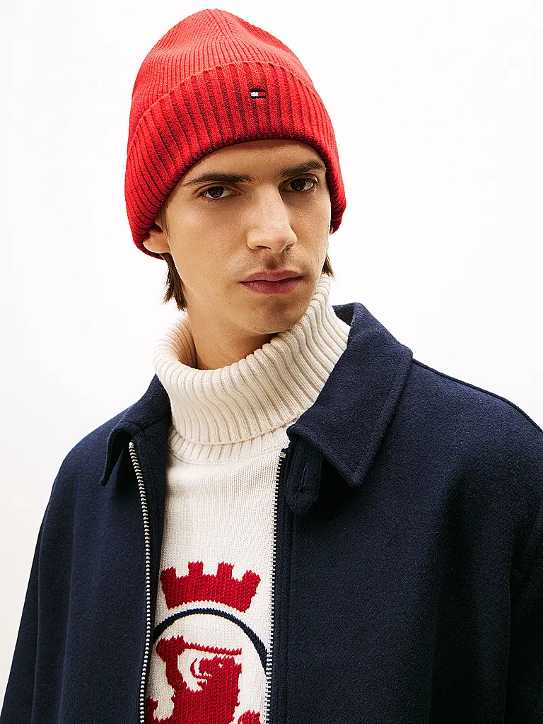 TOMMY HILFIGER | Mütze - Haube  | rot
