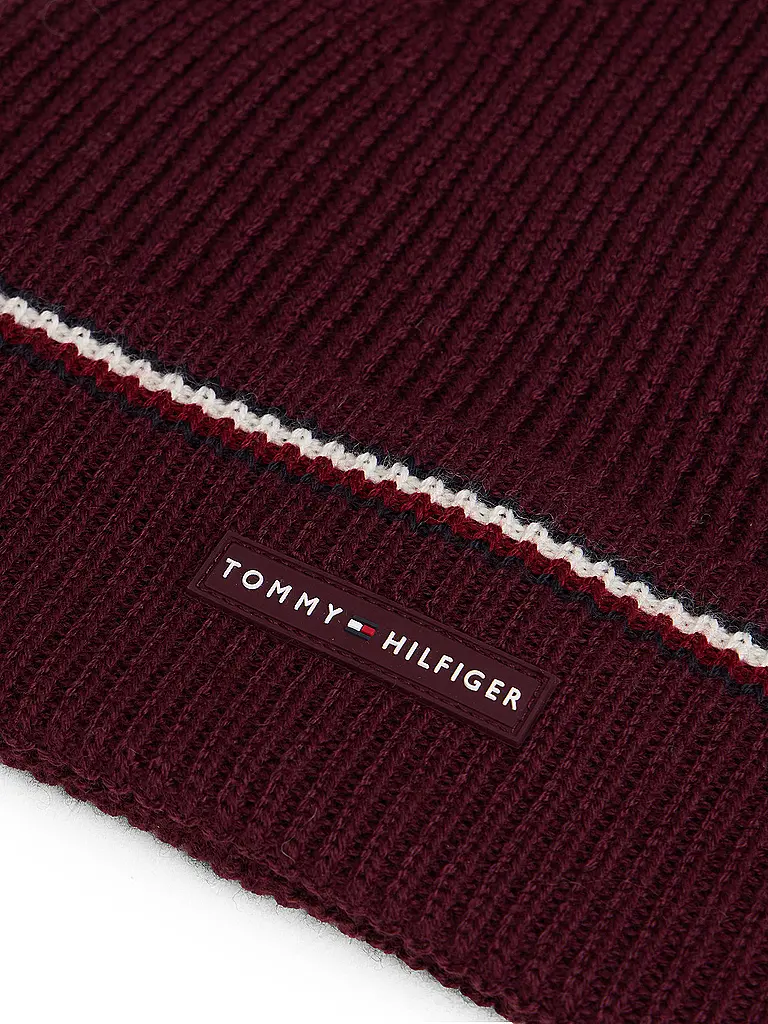 TOMMY HILFIGER | Mütze - Haube  | dunkelrot