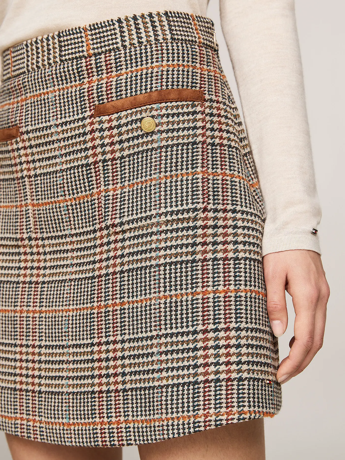 TOMMY HILFIGER | Minirock  | braun
