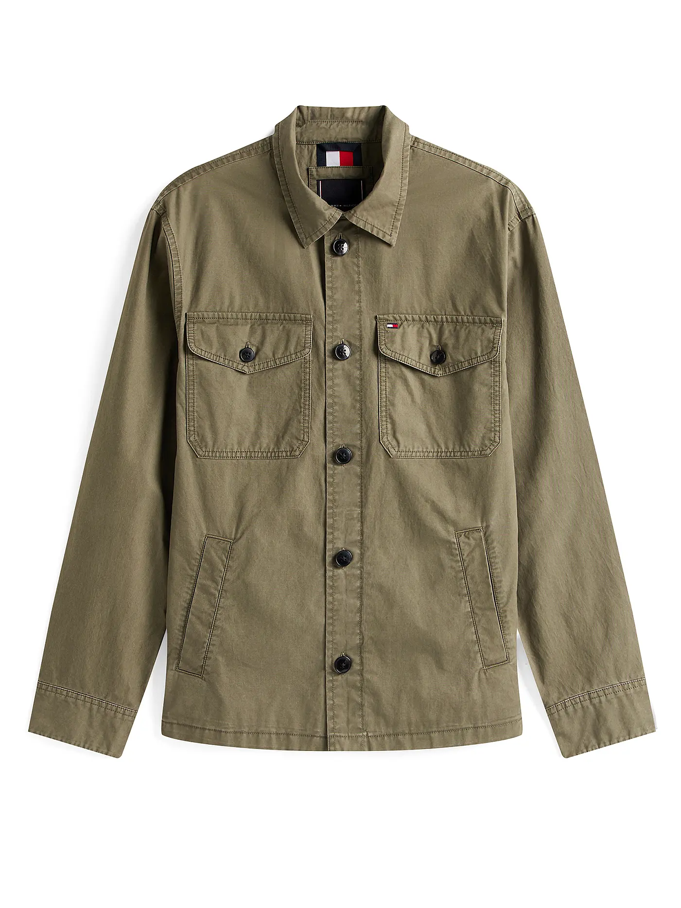 TOMMY HILFIGER | Overshirt  | olive