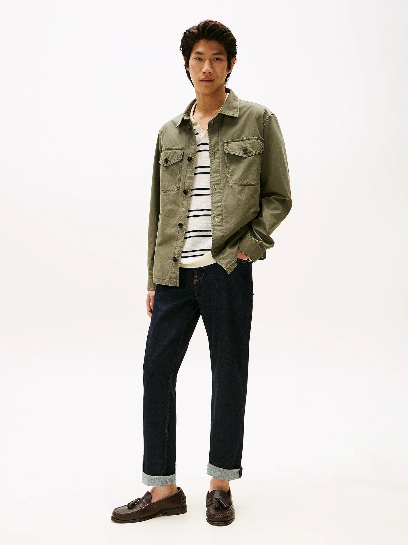TOMMY HILFIGER | Overshirt  | olive