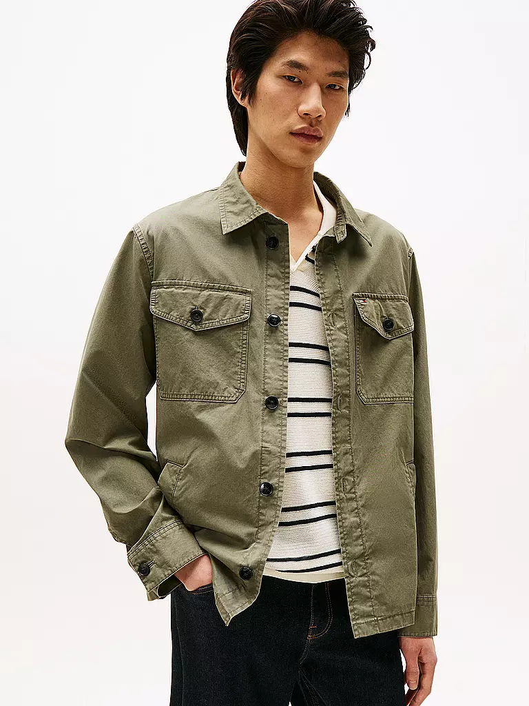 TOMMY HILFIGER | Overshirt | olive