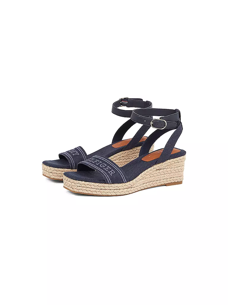 TOMMY HILFIGER | Pantoletten - Sandalen | dunkelblau