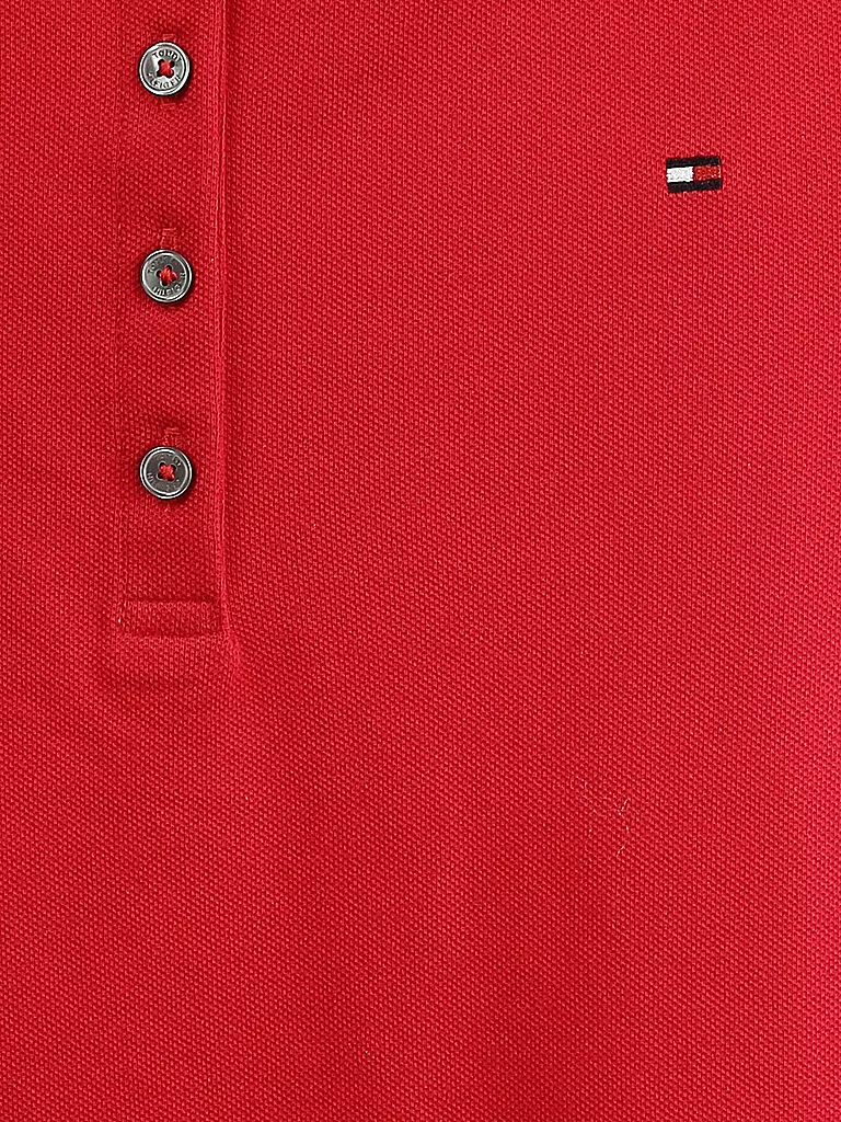 TOMMY HILFIGER | Polokleid Slim-Fit | rot