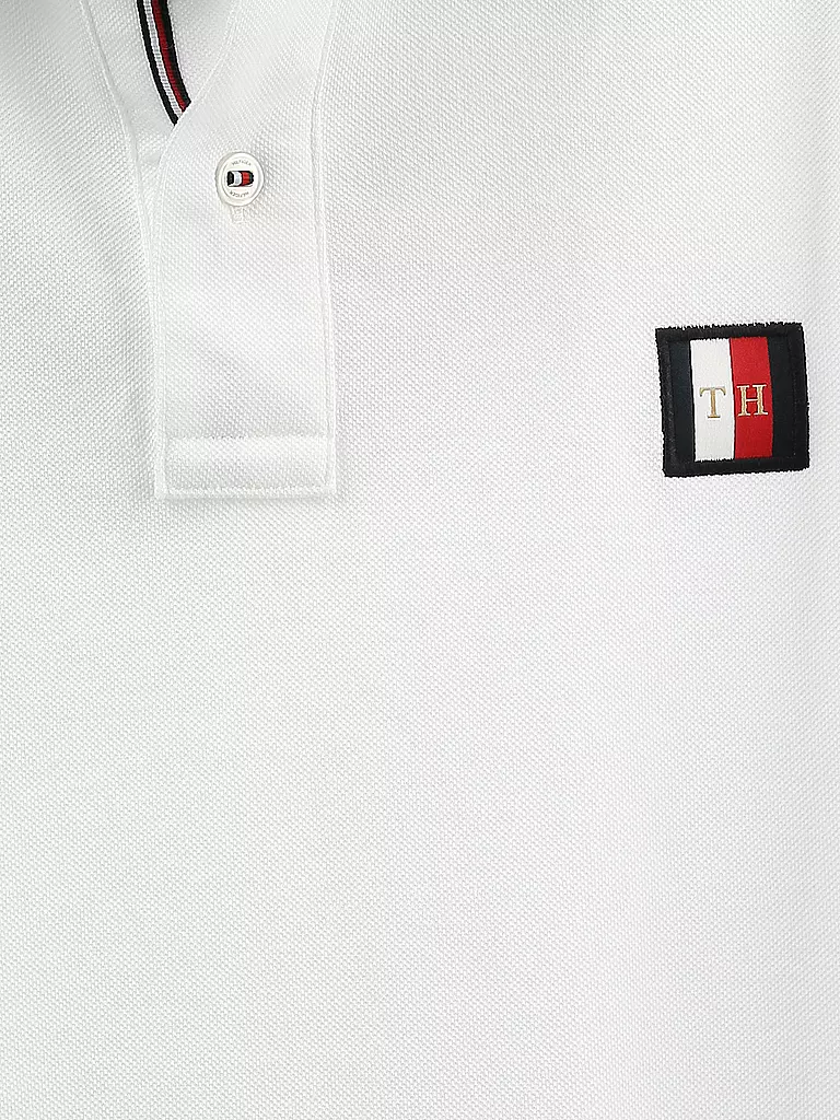 TOMMY HILFIGER | Poloshirt Regular Fit "Icon Badge" | weiß
