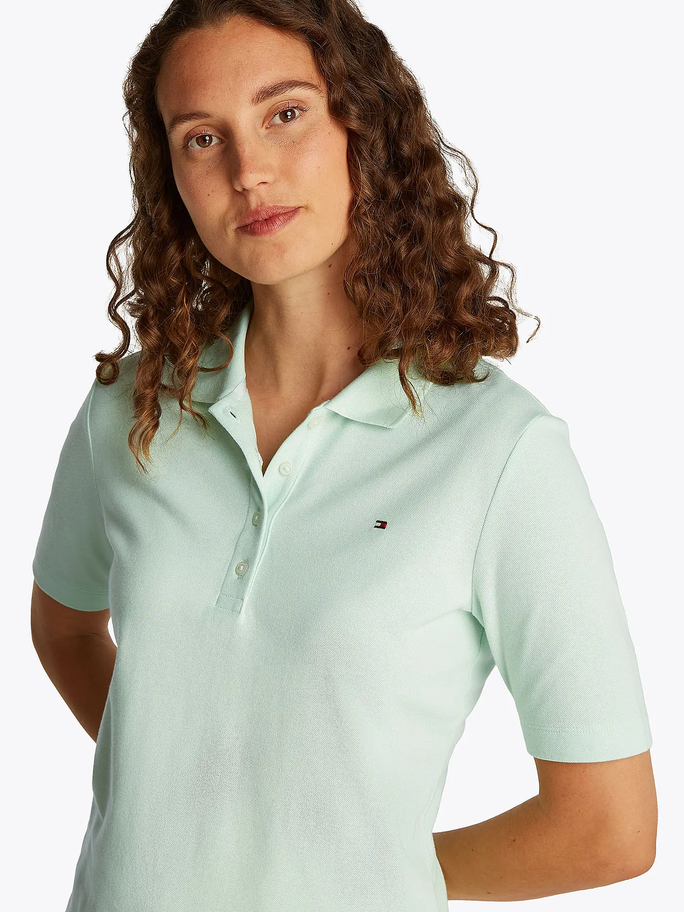 TOMMY HILFIGER | Poloshirt Regular Fit 1985 | hellgrün