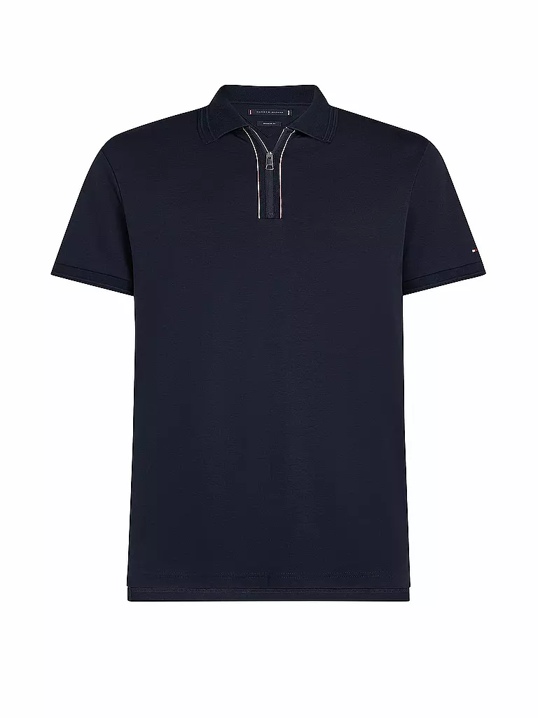 TOMMY HILFIGER | Poloshirt Regular Fit LIQUID COTTON  | dunkelblau