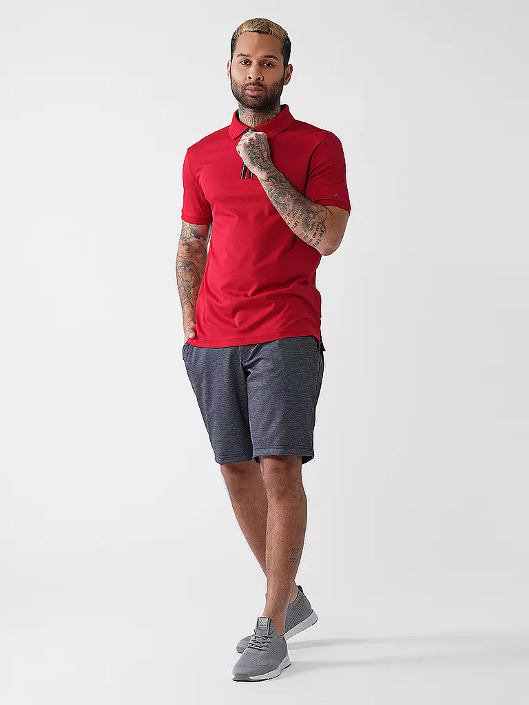 TOMMY HILFIGER | Poloshirt Regular Fit LIQUID COTTON  | rot