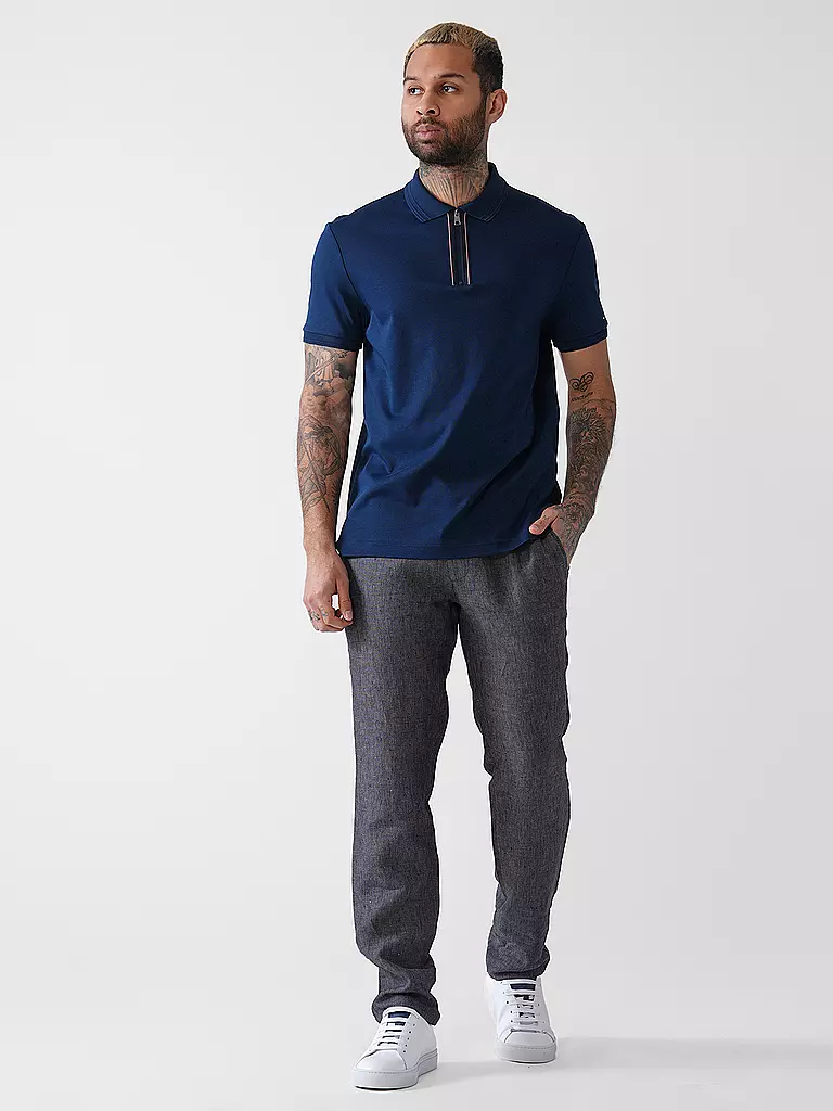 TOMMY HILFIGER | Poloshirt Regular Fit LIQUID COTTON  | blau