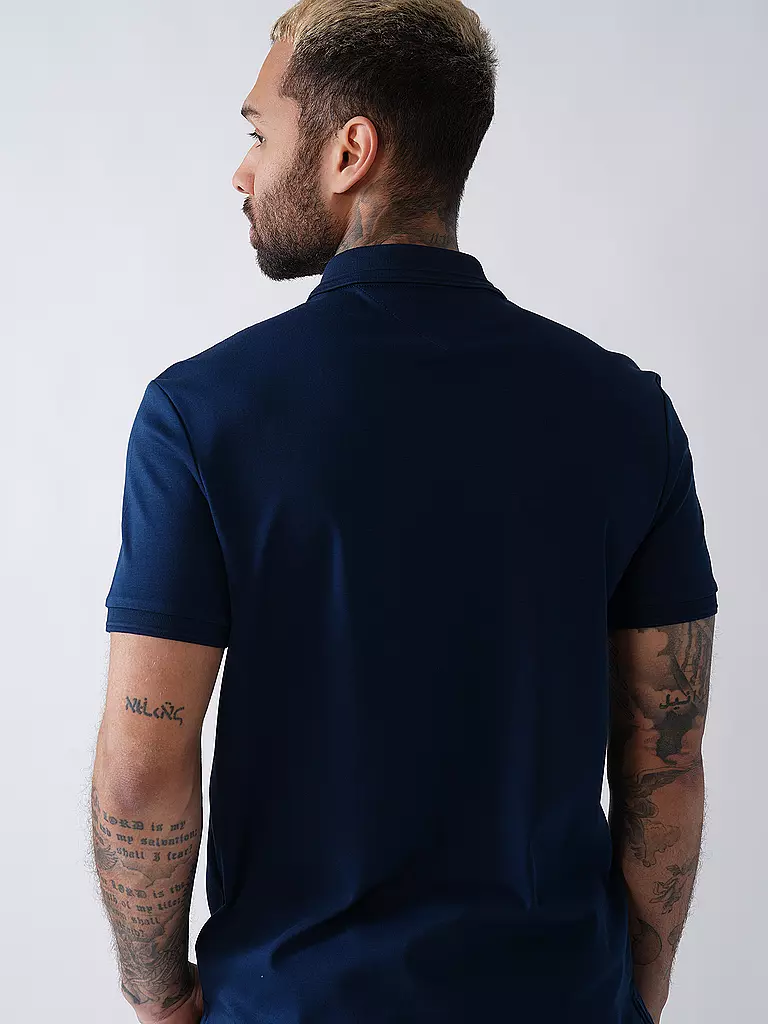 TOMMY HILFIGER | Poloshirt Regular Fit LIQUID COTTON  | blau