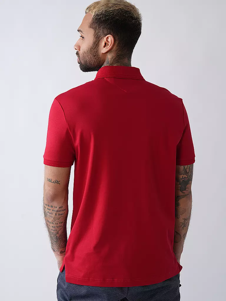 TOMMY HILFIGER | Poloshirt Regular Fit LIQUID COTTON | dunkelblau