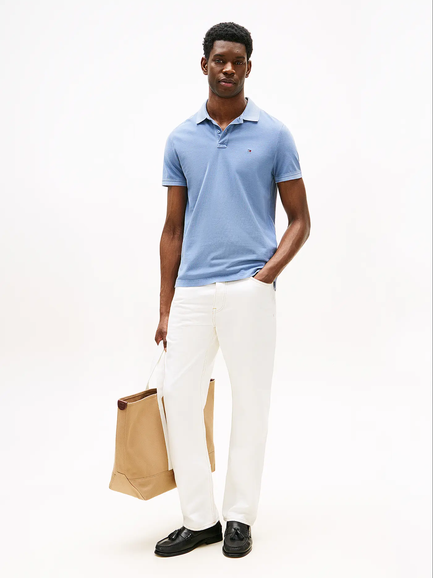TOMMY HILFIGER | Poloshirt Regular Fit | hellblau