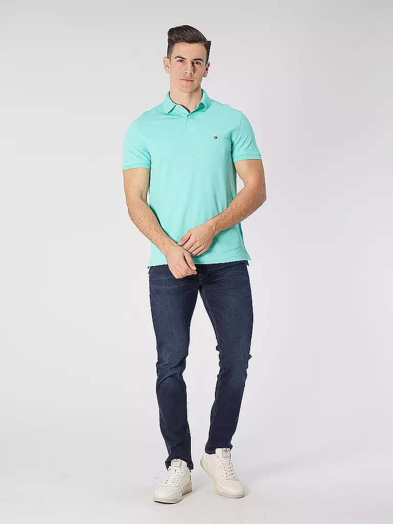 TOMMY HILFIGER | Poloshirt Regular Fit | türkis