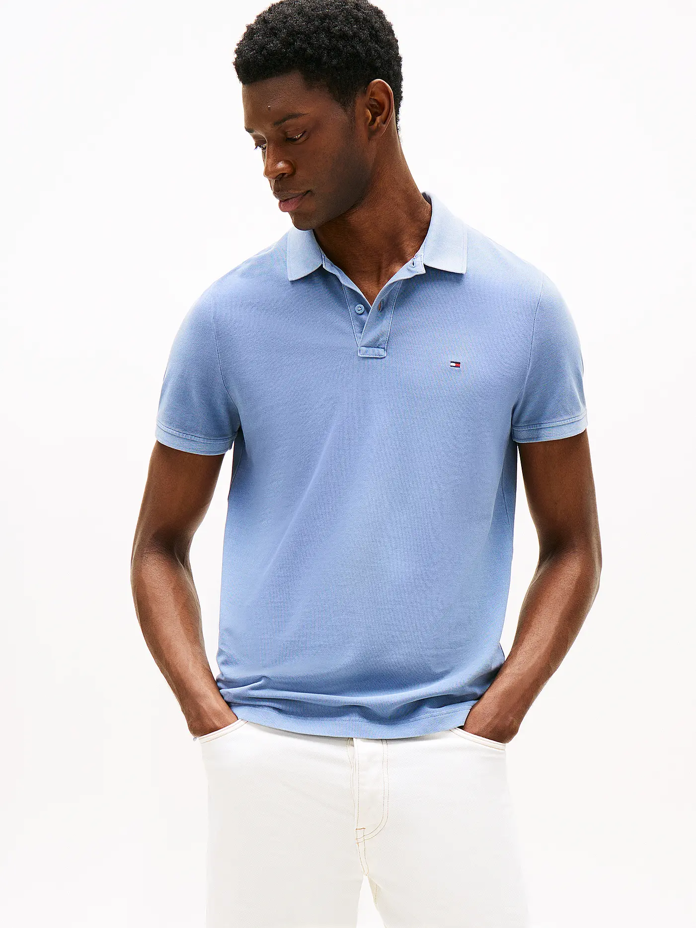 TOMMY HILFIGER | Poloshirt Regular Fit | hellblau