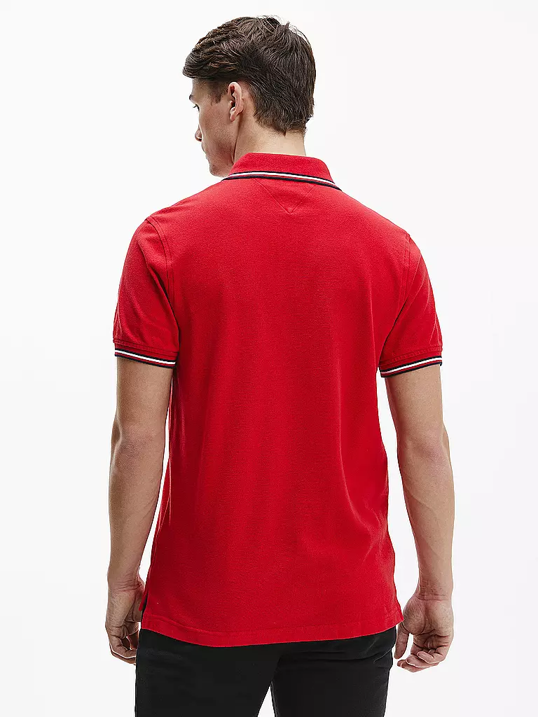 TOMMY HILFIGER | Poloshirt Slim Fit  | rot