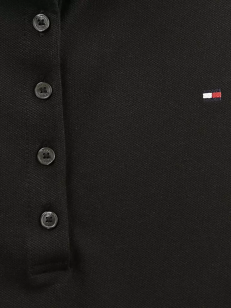 TOMMY HILFIGER | Poloshirt Slim Fit New Chiara | schwarz