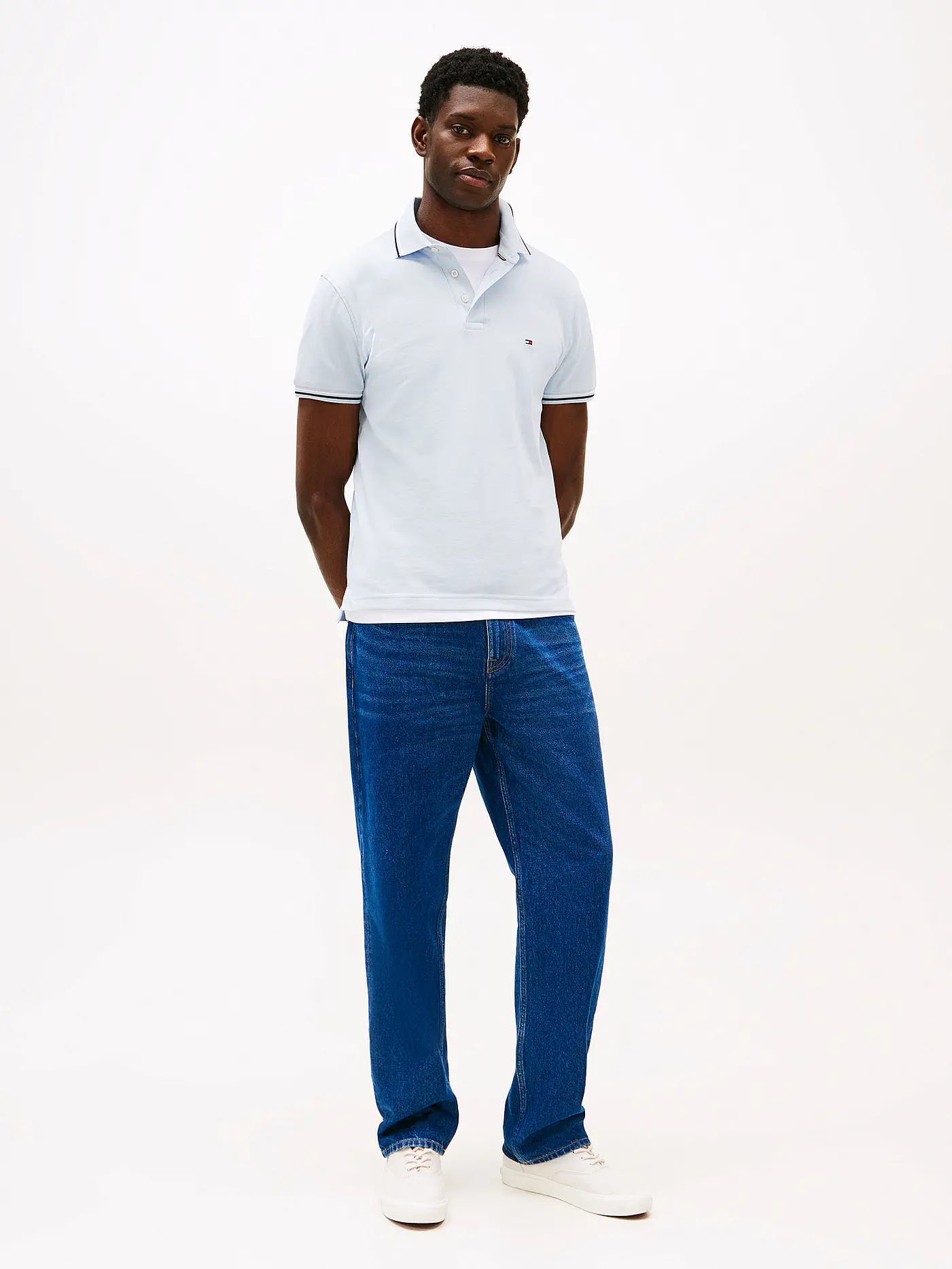 TOMMY HILFIGER | Poloshirt Slim Fit | hellblau