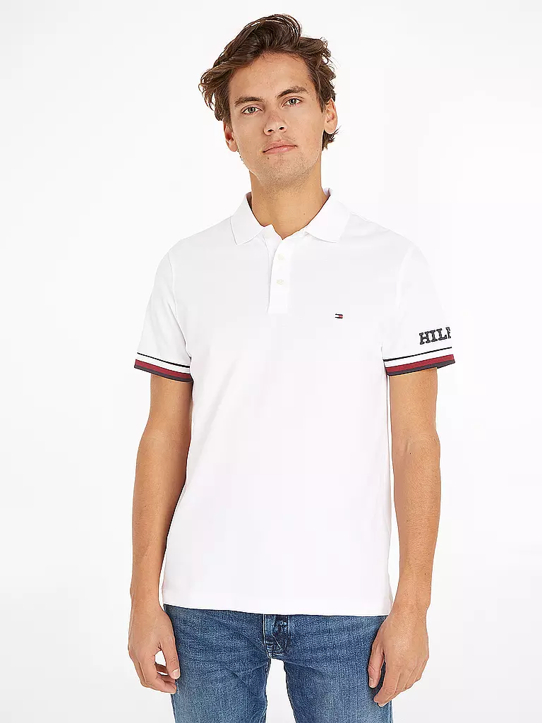 TOMMY HILFIGER | Poloshirt Slim Fit | weiss