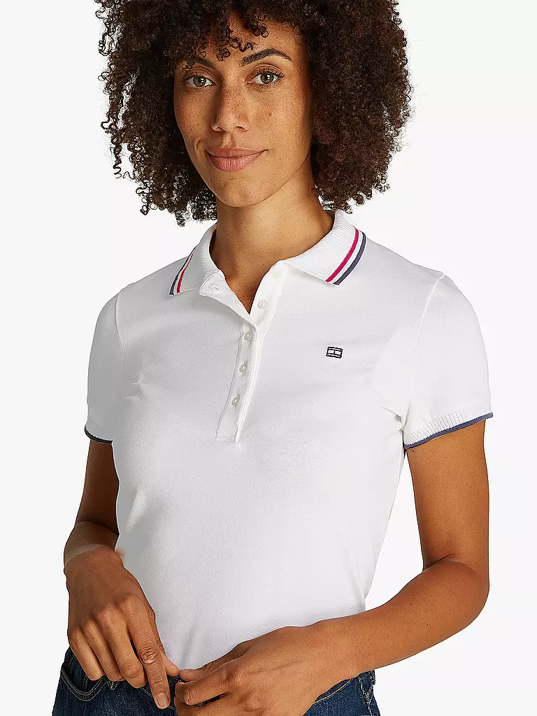 TOMMY HILFIGER | Poloshirt Slim Fit | weiss