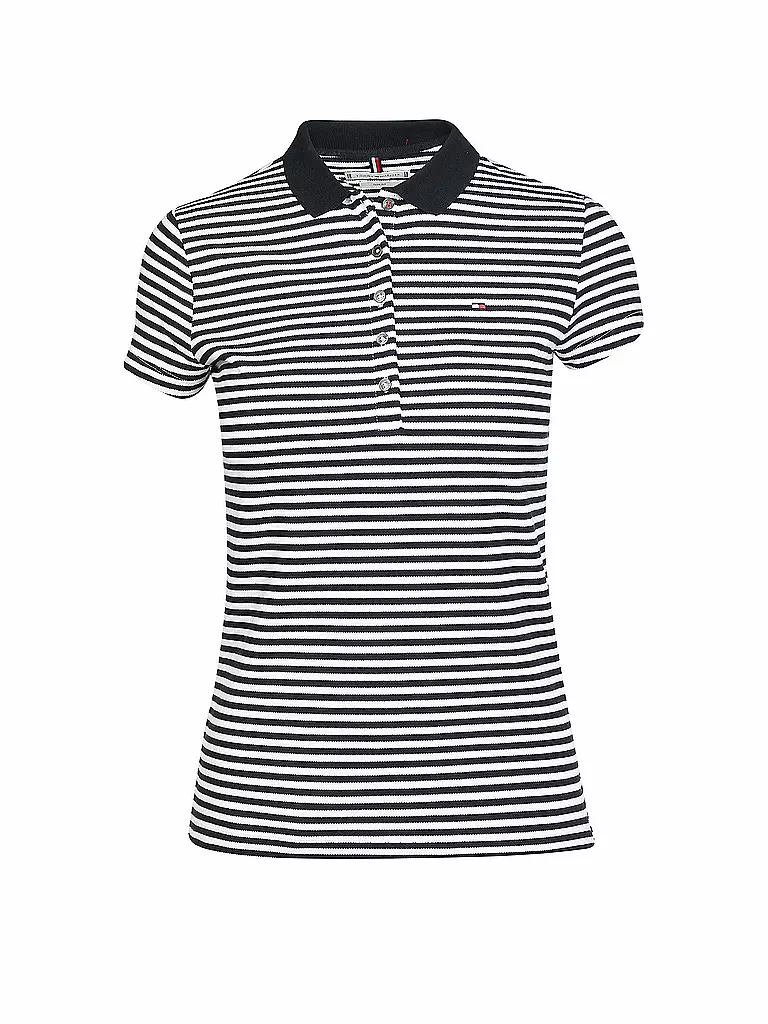 TOMMY HILFIGER | Poloshirt Slim-Fit "New Chiara" | blau