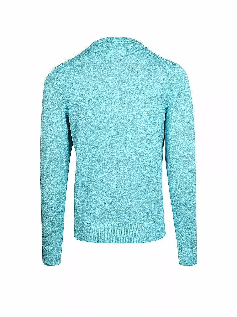 TOMMY HILFIGER | Pullover "Cotton/Silk" | blau