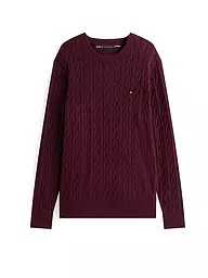 TOMMY HILFIGER | Pullover  | dunkelrot