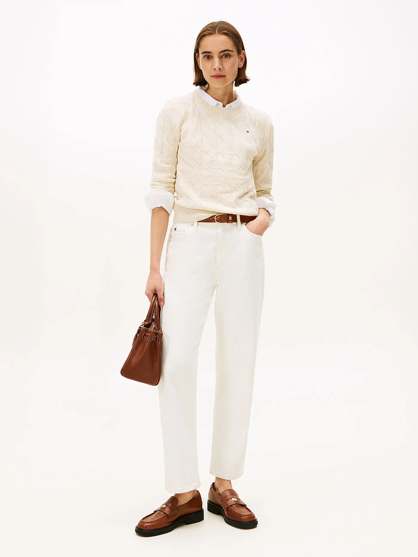 TOMMY HILFIGER | Pullover  | beige