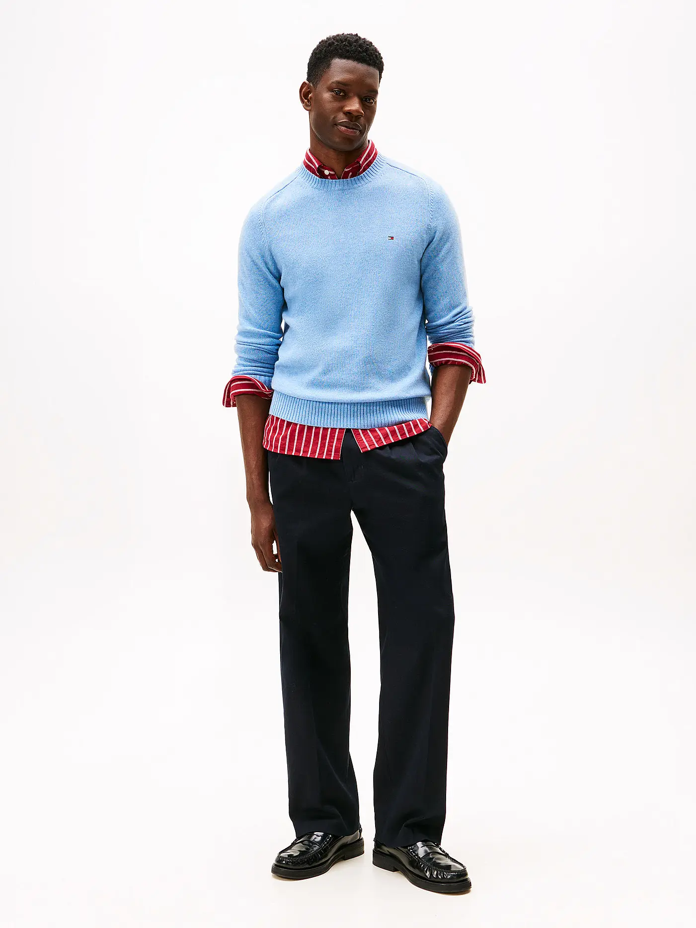 TOMMY HILFIGER | Pullover  | hellblau