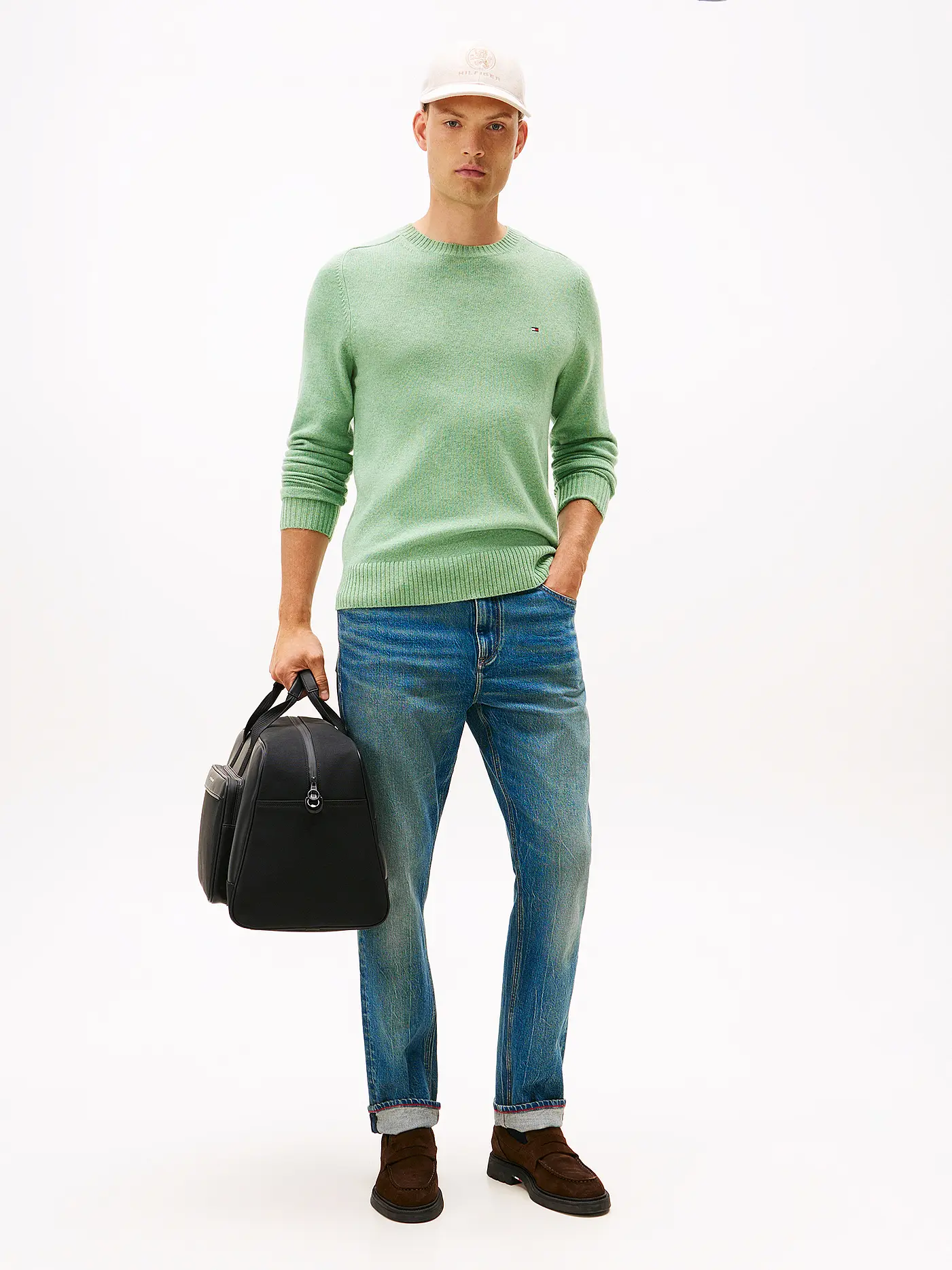TOMMY HILFIGER | Pullover  | hellgrün