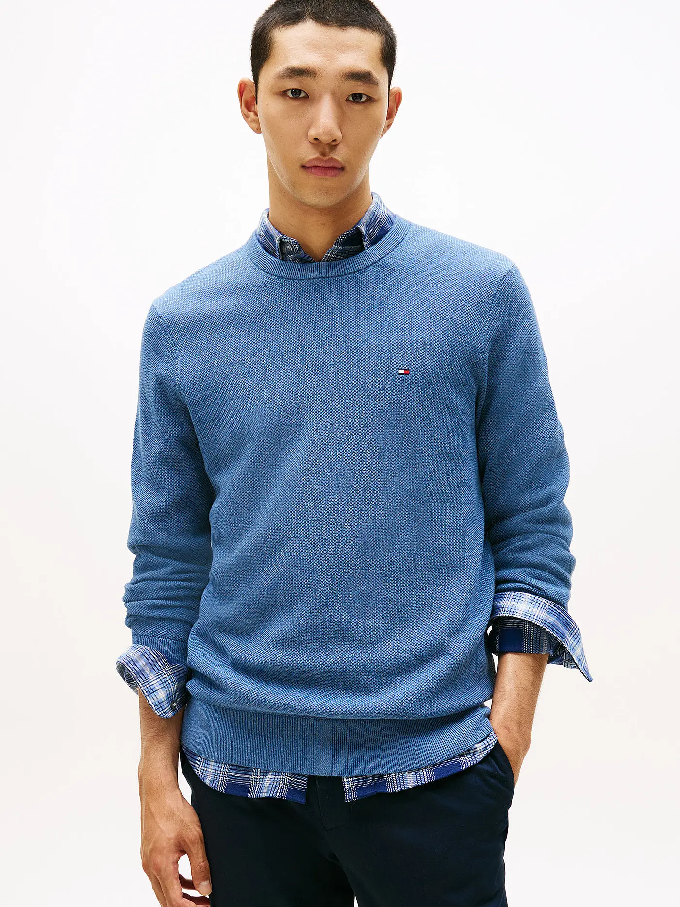 TOMMY HILFIGER | Pullover  | blau