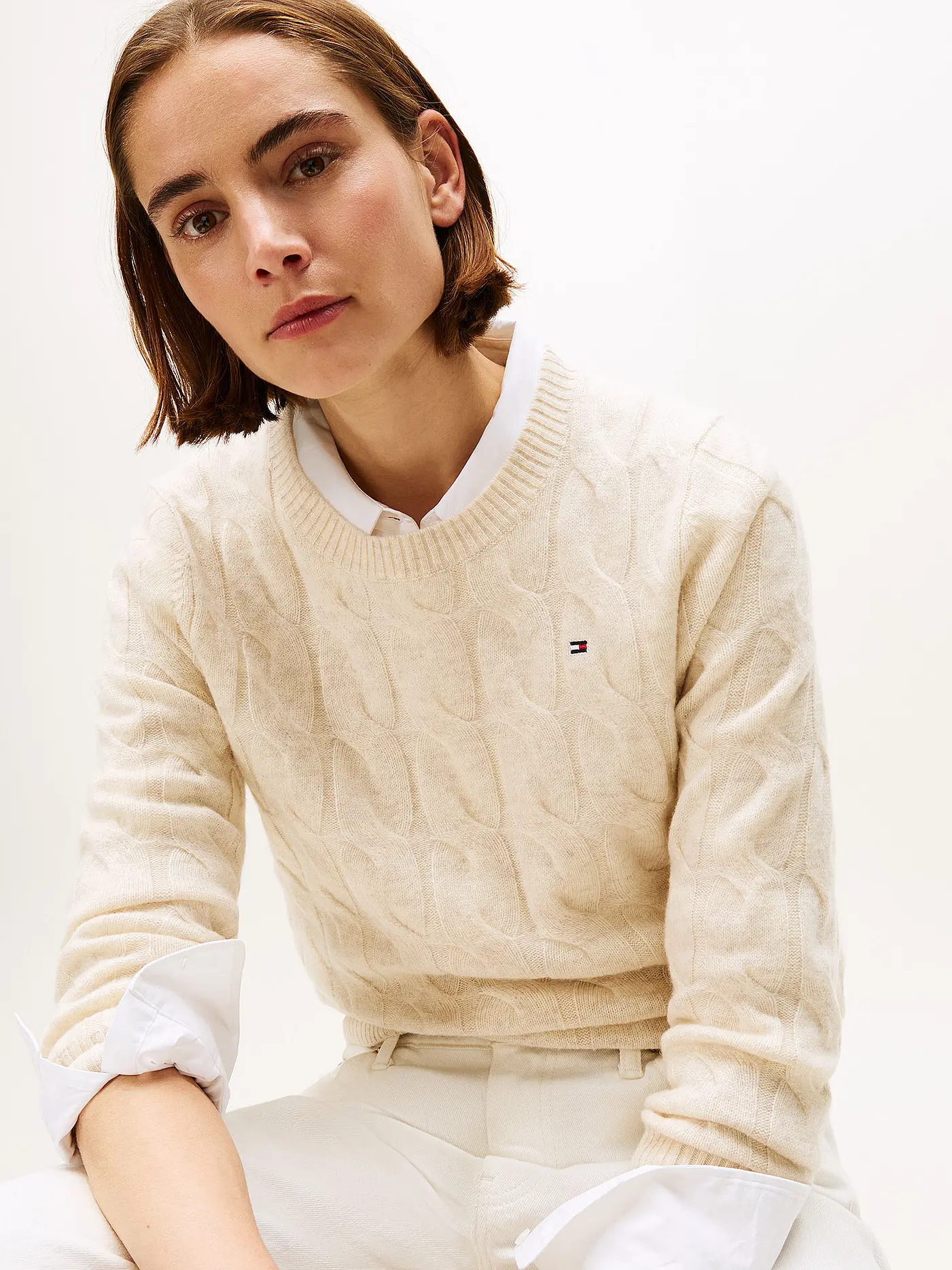TOMMY HILFIGER | Pullover  | beige